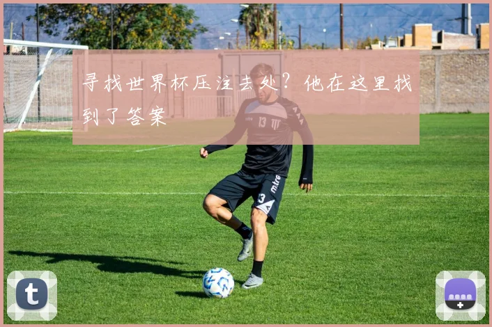 寻找世界杯压注去处?他在这里找到了答案